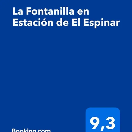 La Fontanilla En Estacion De El Espinar * 세고비아